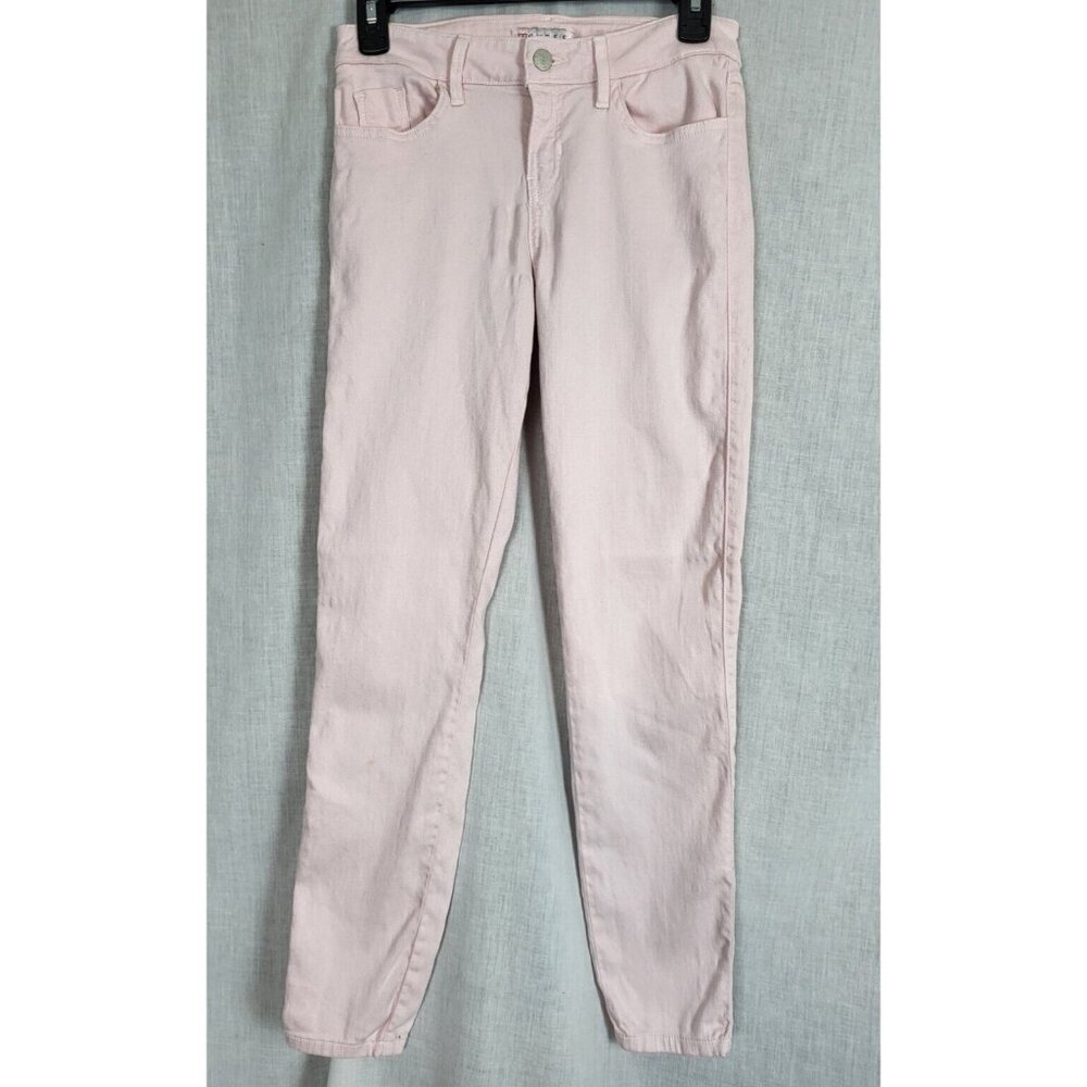 80's GUESS Skinny Ankle Jeans Women's 6 / 28 Retro Y2K Pink Blush Spring Vintage